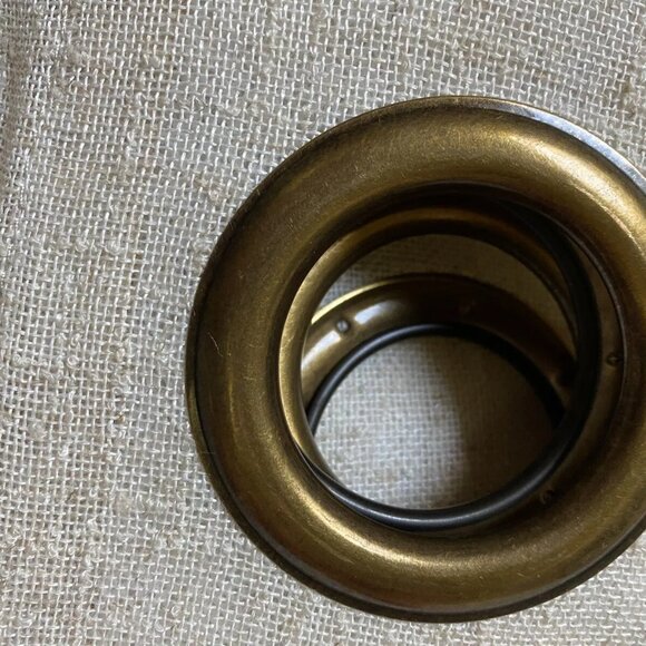 Country Curtains Linen Blend Curtain Panels 52 x 84 NEW Vintage - Picture 3 of 4